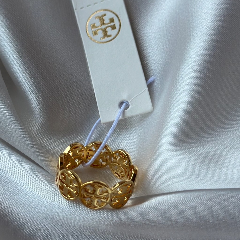 Tory Burch Repeating Logo Ring - Picture 3 of 5